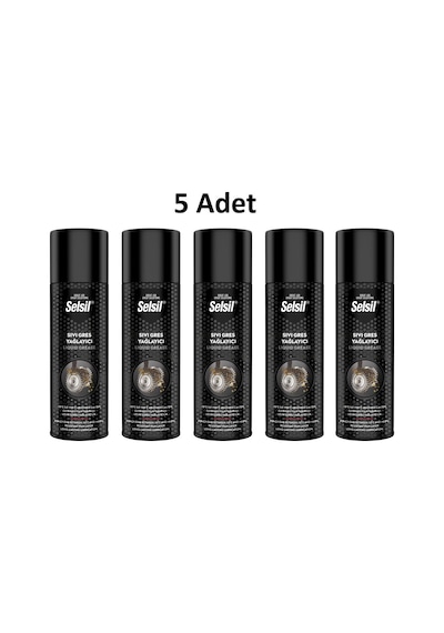 Selsil Sıvı Gres Yağlama Spreyi 500ml 5 Adet