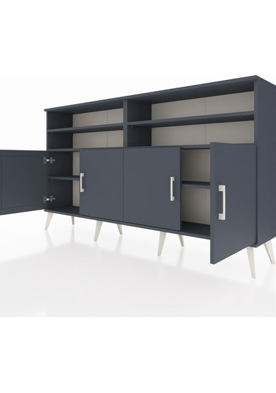 Arges Konsol 6 Raflı 4 Kapaklı 176x30x99 Antrasit-antrasit Antrasit-antrasit Arges Konsol 6 Raflı 4 Kapaklı 176x30x99 Antrasit-antrasit Antrasit-antrasit