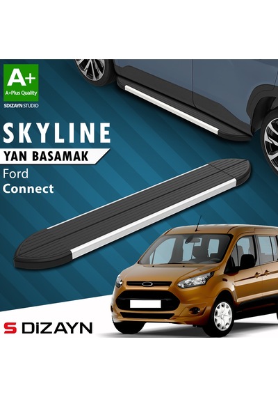 S-dizayn Ford Connect Skyline Aluminyum Yan Basamak 183 Cm 2002-2014 A+ Kalite