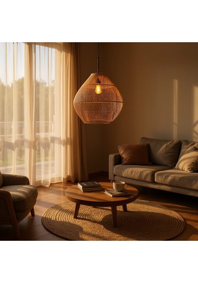 Rattan Gaia Yan Modeli Saman Sarısı