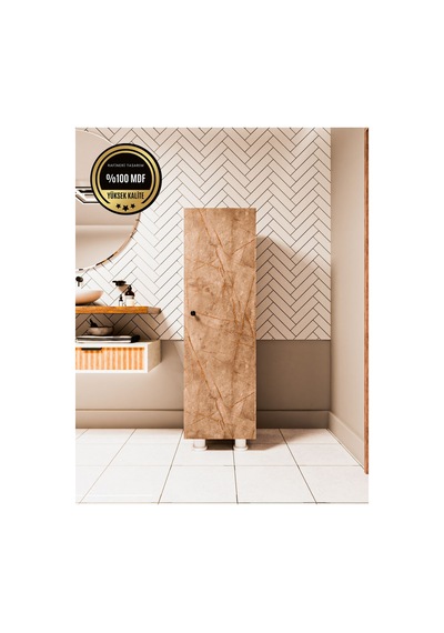 Elox Banyo Dolabı Raflı Farklı Tasarım Gri