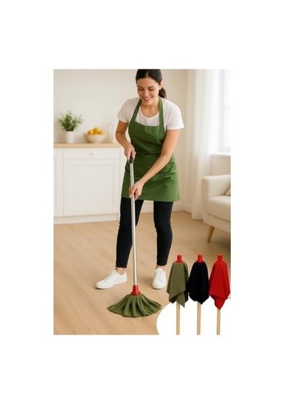 Havlu Mop Başlığı 30 Cm Yumuşak Dokulu, Süper Emici, Dayanıklı Ve Kolay Tak-çıkar Temizlik Bezi, Karışı Genel