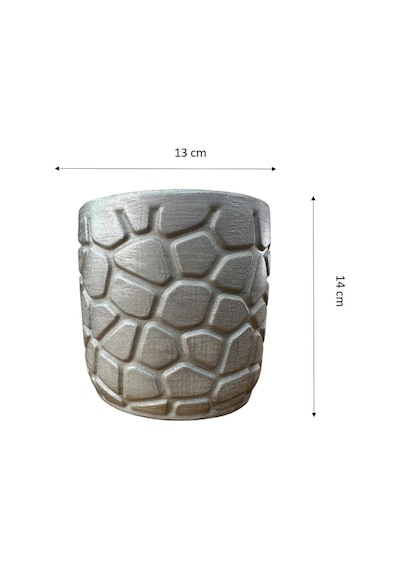 Bitki Tasarımı Ev Dekorasyon Gümüş Taş Desen Beton Saksı Çiçeklik Saksılık