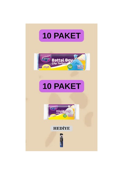 Çöp Torbası Battal Boy 72x95 Mini Boy 40x50 Prx027