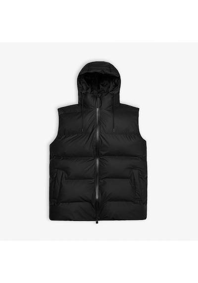 Rains Alta Puffer Vest W3t2 Unisex Siyah Mont Düz 15140 Siyah