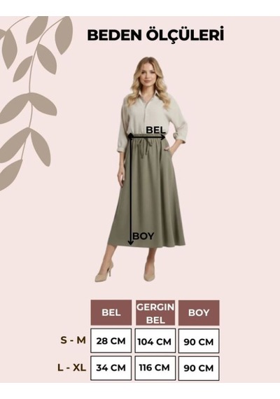 Smalltouch İç Göstermez Beli Lastikli Ayarlanabilir Bağcıklı Çift Cepli Double Kumaş Etek Siyah Smalltouch İç Göstermez Beli Lastikli Ayarlanabilir Bağcıklı Çift Cepli Double Kumaş Etek Siyah
