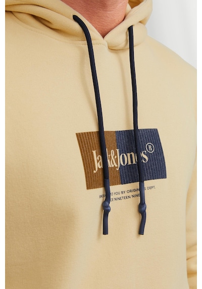 Jack & Jones Jack&jones Kapüşonlu Standart Kalıp Sarı Erkek Sweatshirt 12242197 001