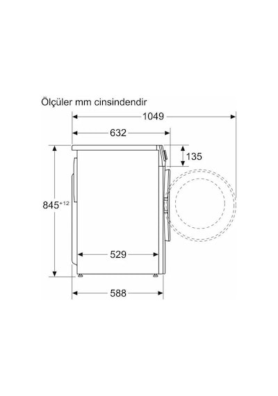 Profilo CGA25202TR 1200 Devir 10 Kg Çamaşır Makinesi Beyaz