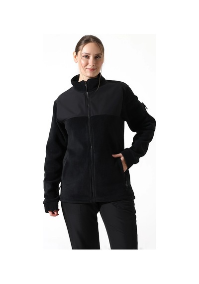 Soft Shell Robalı Unisex Polar Mont - Siyah Siyah