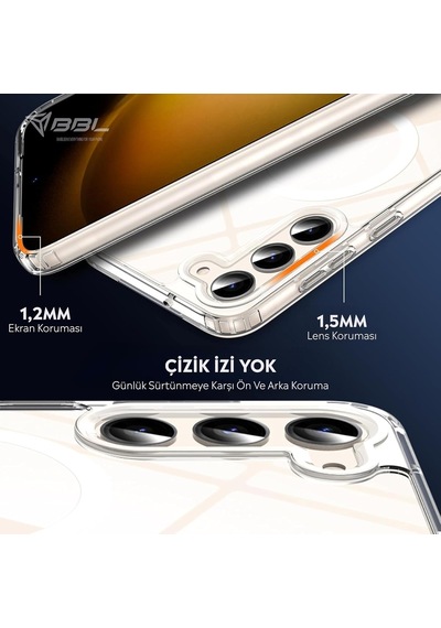 Galaxy A16 İçin Kılıf Kamera Korumalı Magsafe İle Uyumlu Kablosuz Şarj Özellikli Şeffaf Telefon Kılıfı Diğer