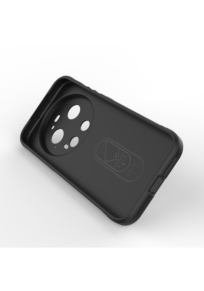 Xiaomi 17 Ultra Kılıf Kamera Korumalı Darbe Emici Esnek Tpu Oyuklu Arka Yüzey Tasarımlı Silikon Kapak Siyah