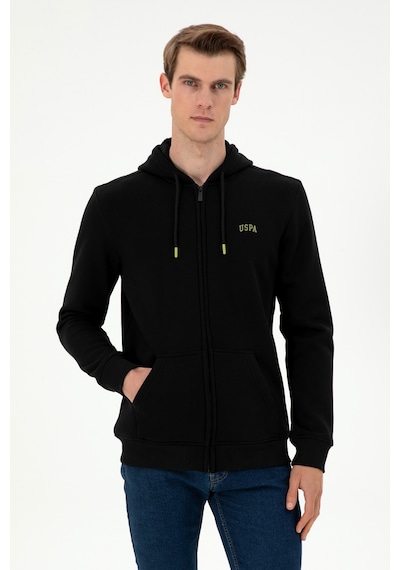 U.S. Polo Assn. Erkek Siyah Şardonlu Örme Hırka 50293146-VR046