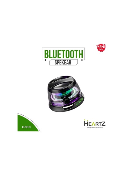 G300 Mıknatıslı Bluetooth Hoparlör Stand 5w Led Işıklı 5.4 Siyah