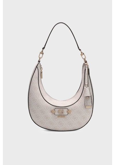 Guess Lindsey Logolu Çıkarılabilir Askılı Çanta Hwsg9749010 Bayan Çanta Hwsg97 49010 Bnn Krem