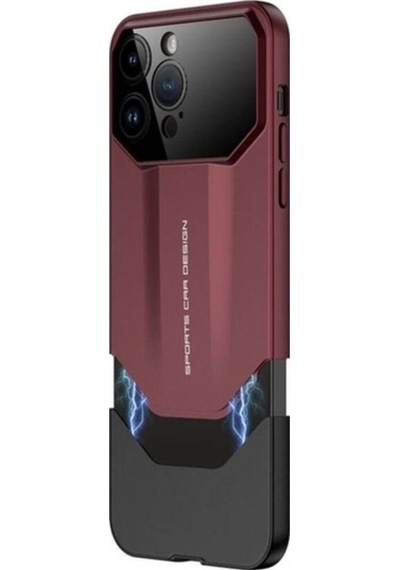 Apple Uyumlu iPhone 14 Pro Max Kılıf Çift Parçalı Zore Ays Pro İkili Kapak Kırmızı-Siyah