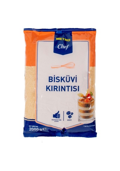 Metro Chef Bisküvi Kırıntı 2 Kg - Pastacılık İçin İdeal, Kullanıma Hazır Tarı