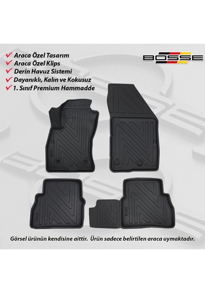 Opel Combo Paspas 3D Havuzlu 2012 2018 Bosse Paspas