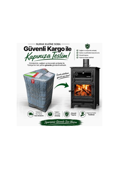 Fırınlı Şömine Soba Odun Kömür Yakıtlı Lüks Fırınlı Kuzine