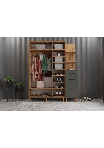 Açelya Portmanto Vestiyer Ayakkabılık Çf 160cm - Montaj Dahil M3