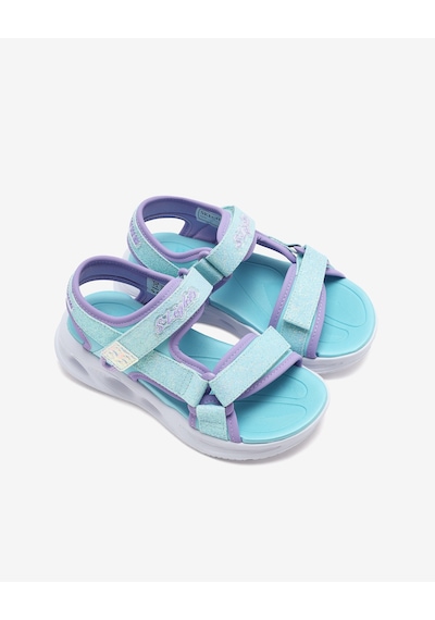 Skechers Sola Glow Sandal Büyük Kız Çocuk Mavi Işıklı Sandalet 303024l Lblv Mavi