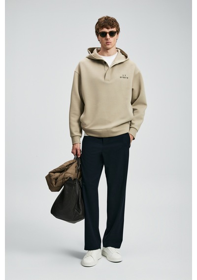 Lufian Road Erkek Sweatshirt Açık Bej Açık Bej 112030180100570 Açık Bej