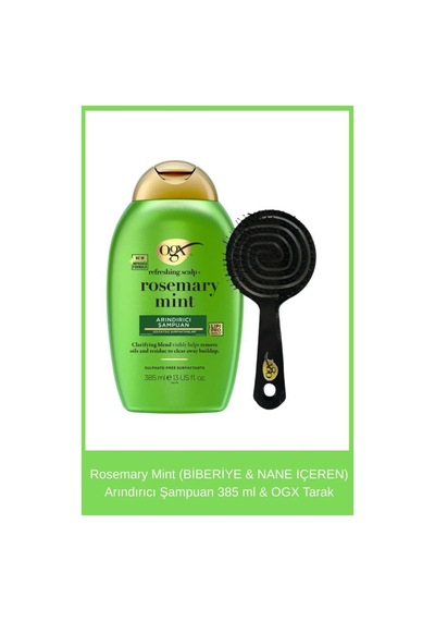 Rosemary Mint Biberiye & Nane Içeren Arındırıcı Şampuan 385 Ml & Ogx Tarak 81647777