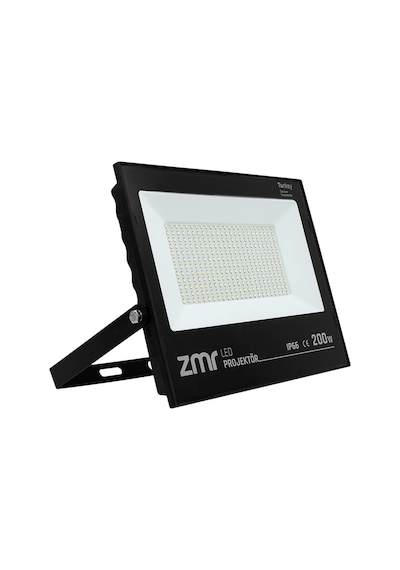 Pm-22583 200 Watt - 220 Volt Beyaz 6500k Ip66 120 Işık Açısı Siyah Slim Kasa Led Projektör