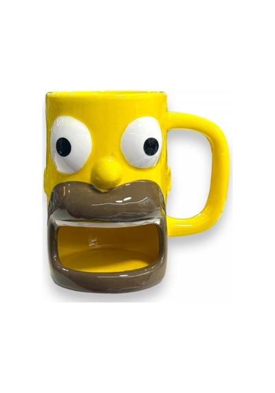 The Simpsons Homer Baba Seramik 3d Kupa Bardak Açık Altın