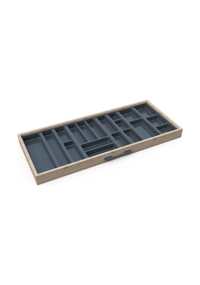Mutfak Çekmece Içi Düzenleyici, Kaşıklık 114cm X 48cm Yanlar Ve Boydan 4cm Kesilebilir, Antrasit Antrasit