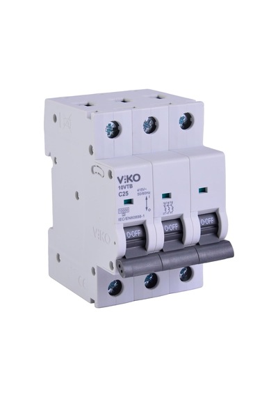 10vtb-3c25 Otomatik Sigorta 10ka C Tipi 3 Kutup 25a