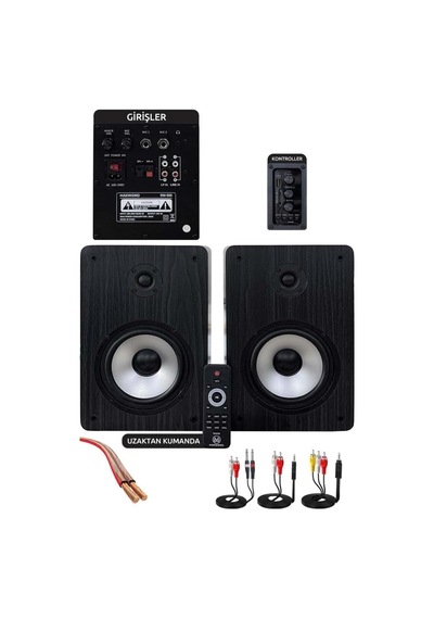 Rm-500 Aktif Stüdyo Referans Monitörü 5 İnç Çift Bluetooth Usb 180 Watt