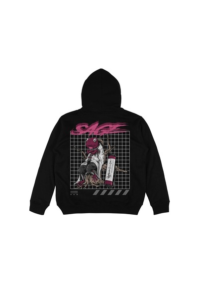 Startmore Adrift Sage Siyah Oversize Unisex Kapüşonlu Sweatshirt Hoodie Siyah
