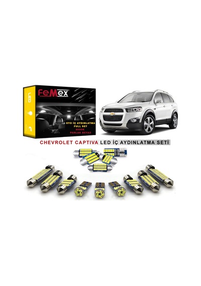 Femex Chevrolet Captiva Led İç Aydınlatma Ampul Seti Femex Parlak Beyaz