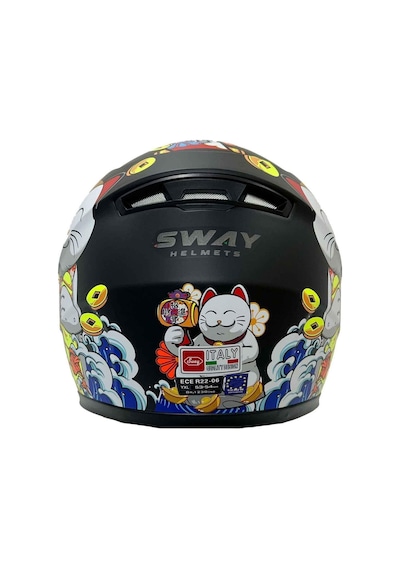 Sway 815 Cat Çocuk Kapalı Kaskı Çok Renkli