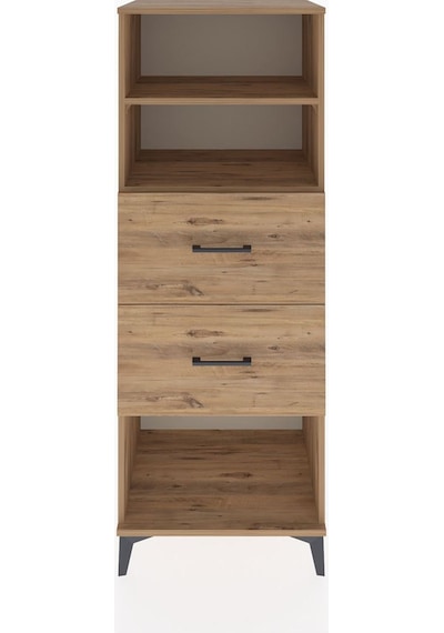 Hyperion Dolap 2 Raflı 2 Çekmeceli 60x44x163 Çam-çam Çam