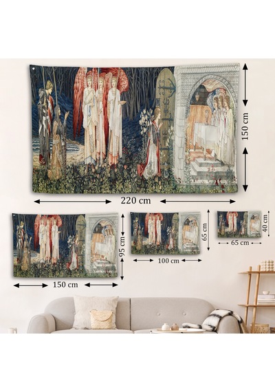 William Morris Kutsal Kase Duvar Örtüsü-7033
