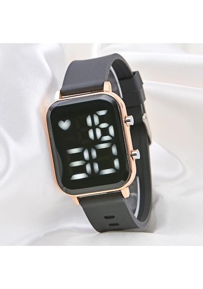 Silikon Kordon Dijital Led Unisex Kol Saati Akıllı Saat Değildir. St-304105