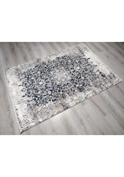 Yamalıhome Bambu Halı 1023Kremlacivert 140X200 Cm Pratik Halı Yamalıhome Bambu Halı 1023Kremlacivert 140X200 Cm Pratik Halı