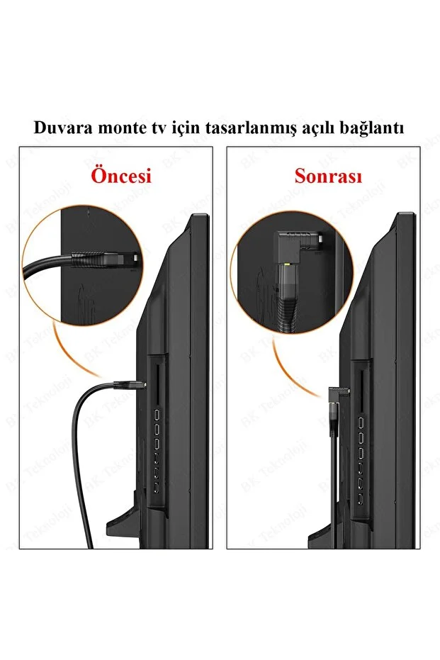 Hdmi Uyumlu 90 Derece Dik Açılı Adaptör Hdmı Erkek To Kadın Hdmı Dirsek Konnektörü 4k 2k Destekli