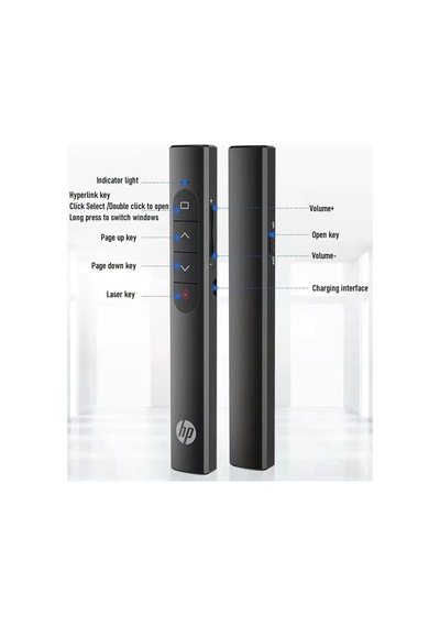 Hp Ss10 Wireless Presentation Flip Pen Pilli Kablosuz Sunum Kumandası Çok Renkli