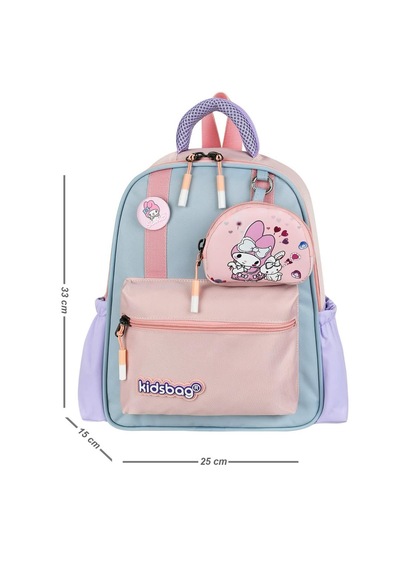 My Melody Baskılı Cüzdanlı Lüx Günlük Kreş Anaokulu Çantası Çok  Renkli