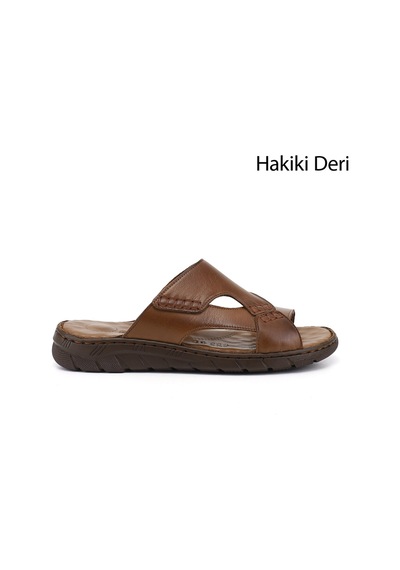 Diğer Erkek Ceviz Hakiki Deri Comfort Terlik Dyma83242827 Kahverengi