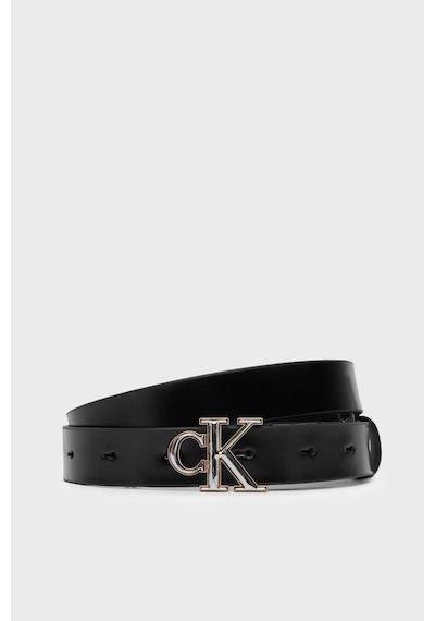 Calvin Klein Deri Logolu Kemer Lv04f7132gvf6 Kadın Kemer Lv04f7132g Vf6 Siyah