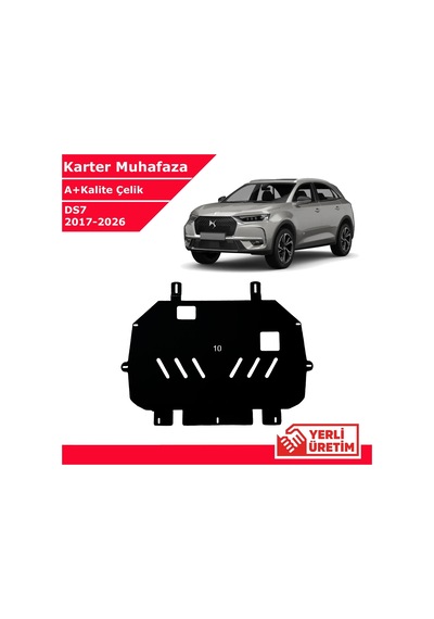 Ds Ds7 2017-2026 Çelik Karter Muhafaza Çelik Koruma Sacı A+ Kalite Yerli Üretim