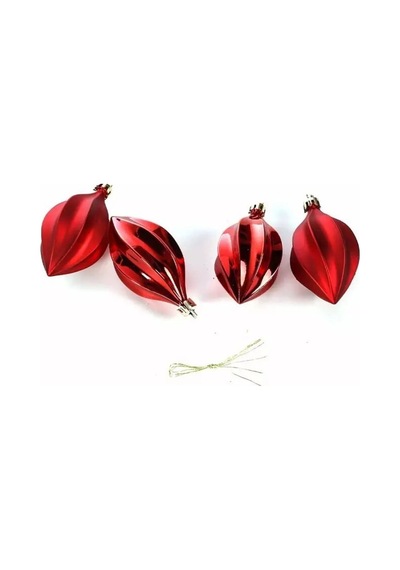 Beysüs Yılbaşı Çam Ağacı Süsü Parlak Mat Parlak Damla Cici Top 9 Cm 6lı Diğer
