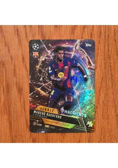 Topps Madness 2026 Marcus Rashford Fragments Oyun Kartı