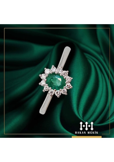Hakan Mekik Jewelry Dream Serisi Pırlanta Zümrüt Yüzük (485631149)