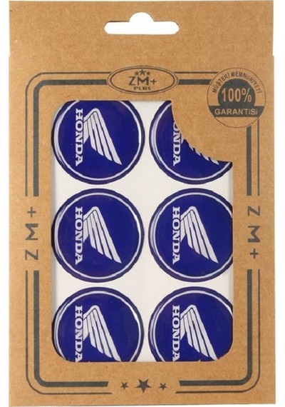 HONDA Koruma Takozu Damla Etiket Sticker Ø39 mm MAVİ