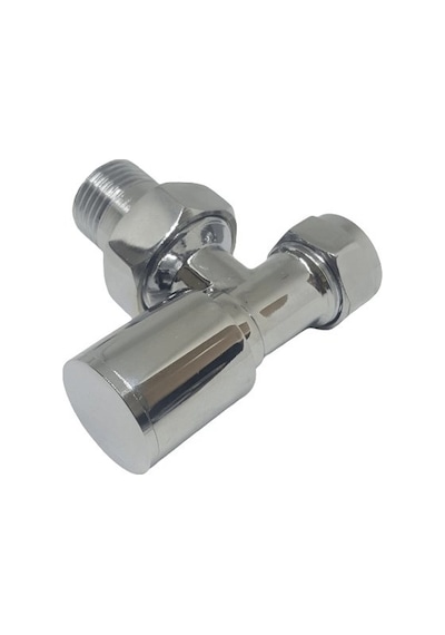 Edp 16X1/2 Pex Krom Köşe Radyatör Vanası - Metal Kapak