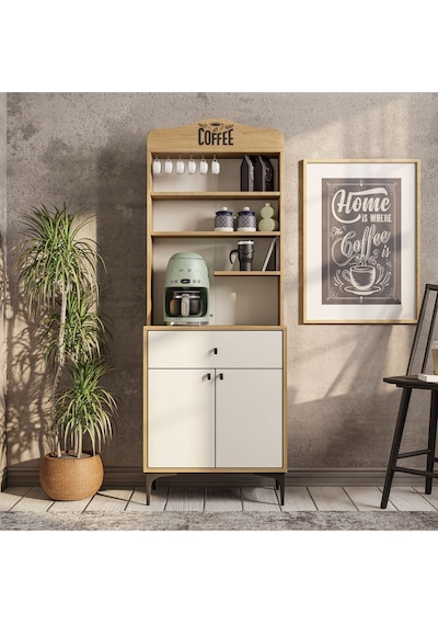 5204 Sıesta 69 Cm Kahve Köşesi Çok Amaçlı Dolap Sepet - Beyaz 5204 Sıesta 69 Cm Kahve Köşesi Çok Amaçlı Dolap Sepet - Beyaz